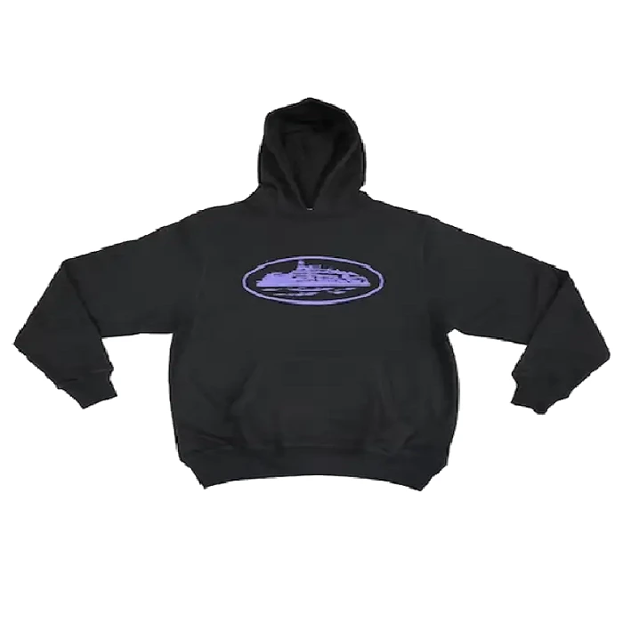 Alcatraz Hoodie Black/Purple