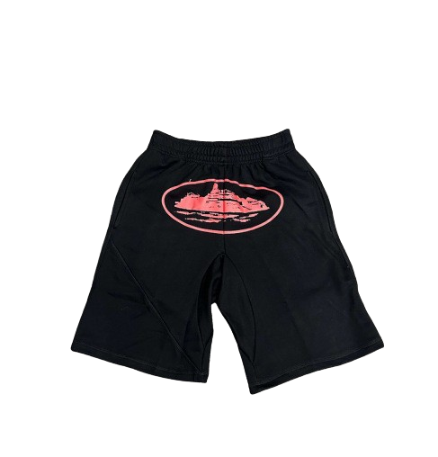 RTW OG Shorts Black red print