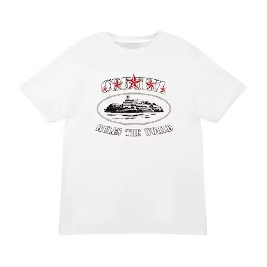 5 Starz Alcatraz T-Shirt White
