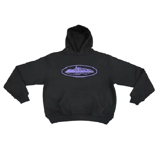 Alcatraz Hoodie Black/Purple