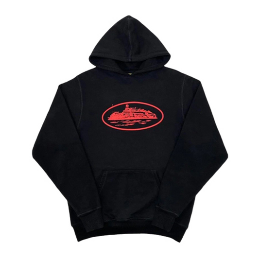 Alcatraz Hoodie Black/Red