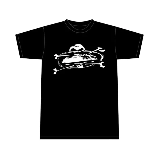 Alcatraz Skull T-Shirt Black