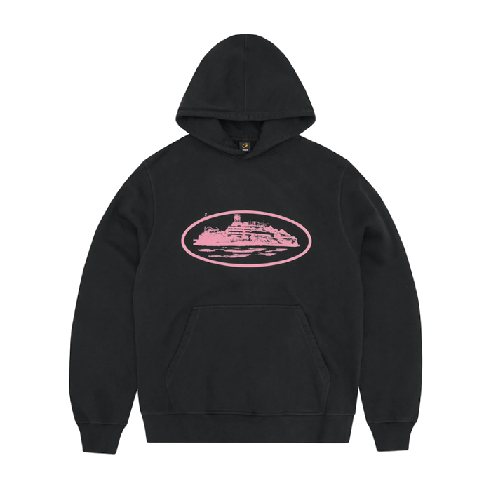 Alcatraz Hoodie Black/Pink