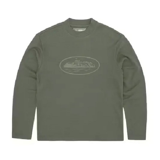 Alcatraz Waffle Sweatshirt Tonal Khaki