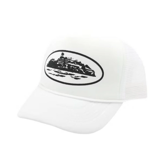 Alcatraz Trucker Hat White