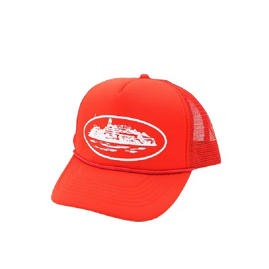 Alcatraz Trucker Hat Red
